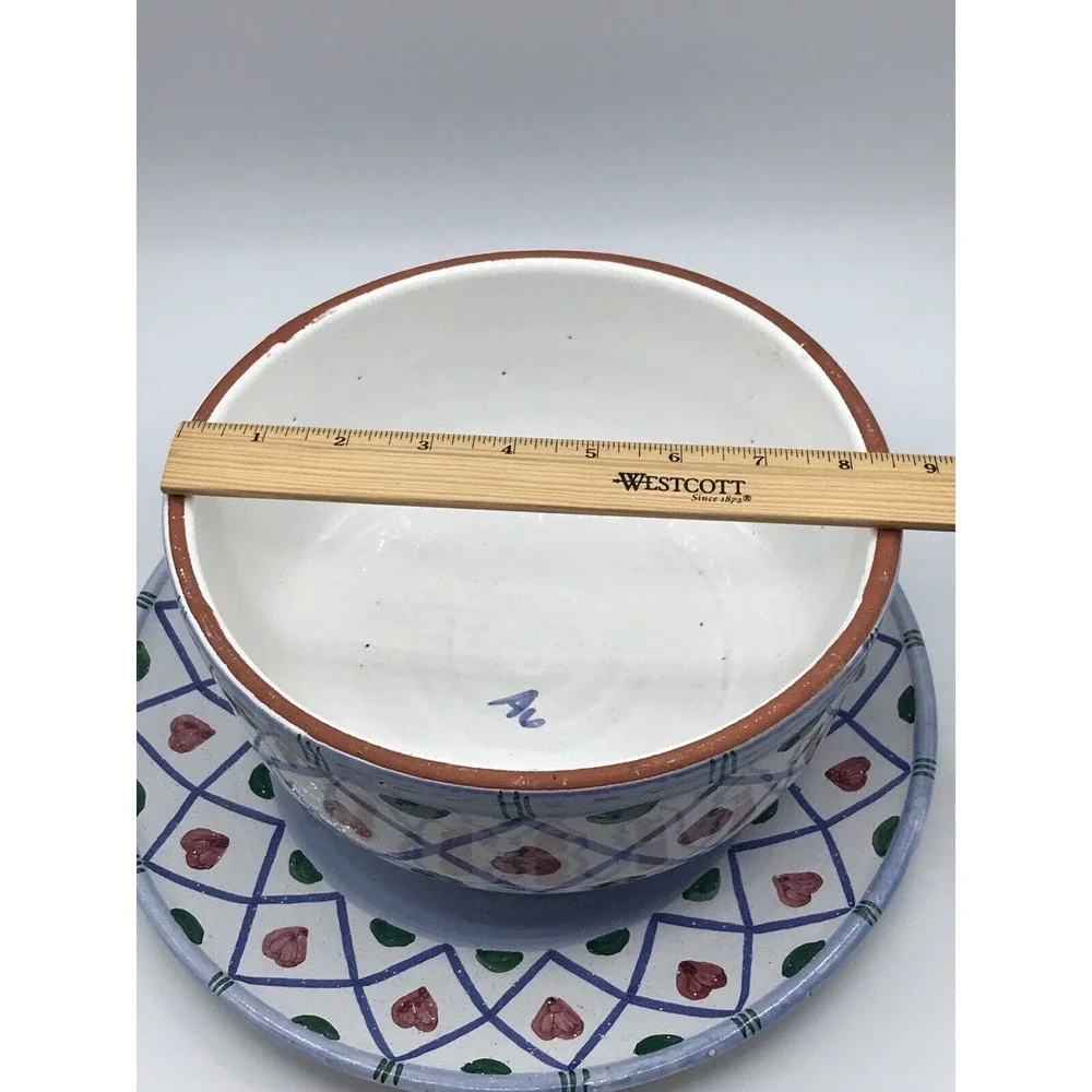 Portugal Pottery Red Ware‎ Serving Plate Platter W/ Dome Cover Lid